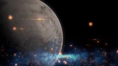 大气地球星空粒子背景视频的预览图